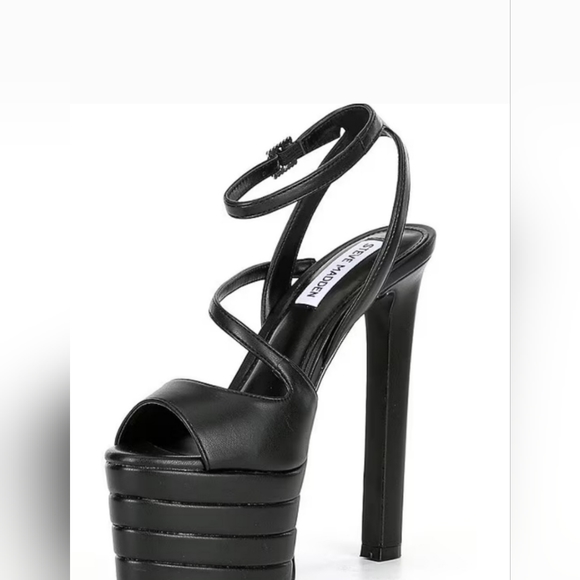 Steve Madden Larssa Strappy Platform Dress Sandals - Picture 9 of 12